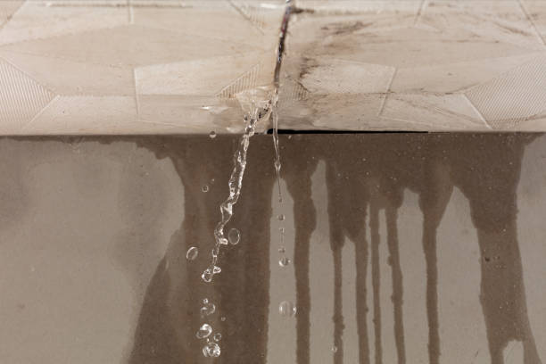 Professional Burst Pipe Cleanup technician working in Strong, ME